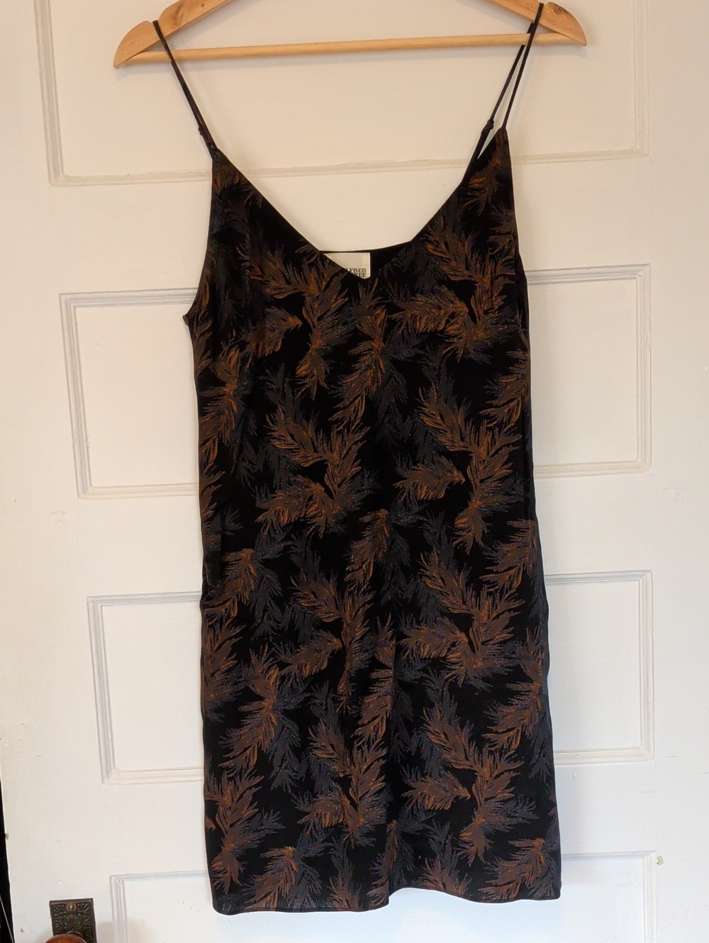 Wilfred Free Leaf Print Slip Dress